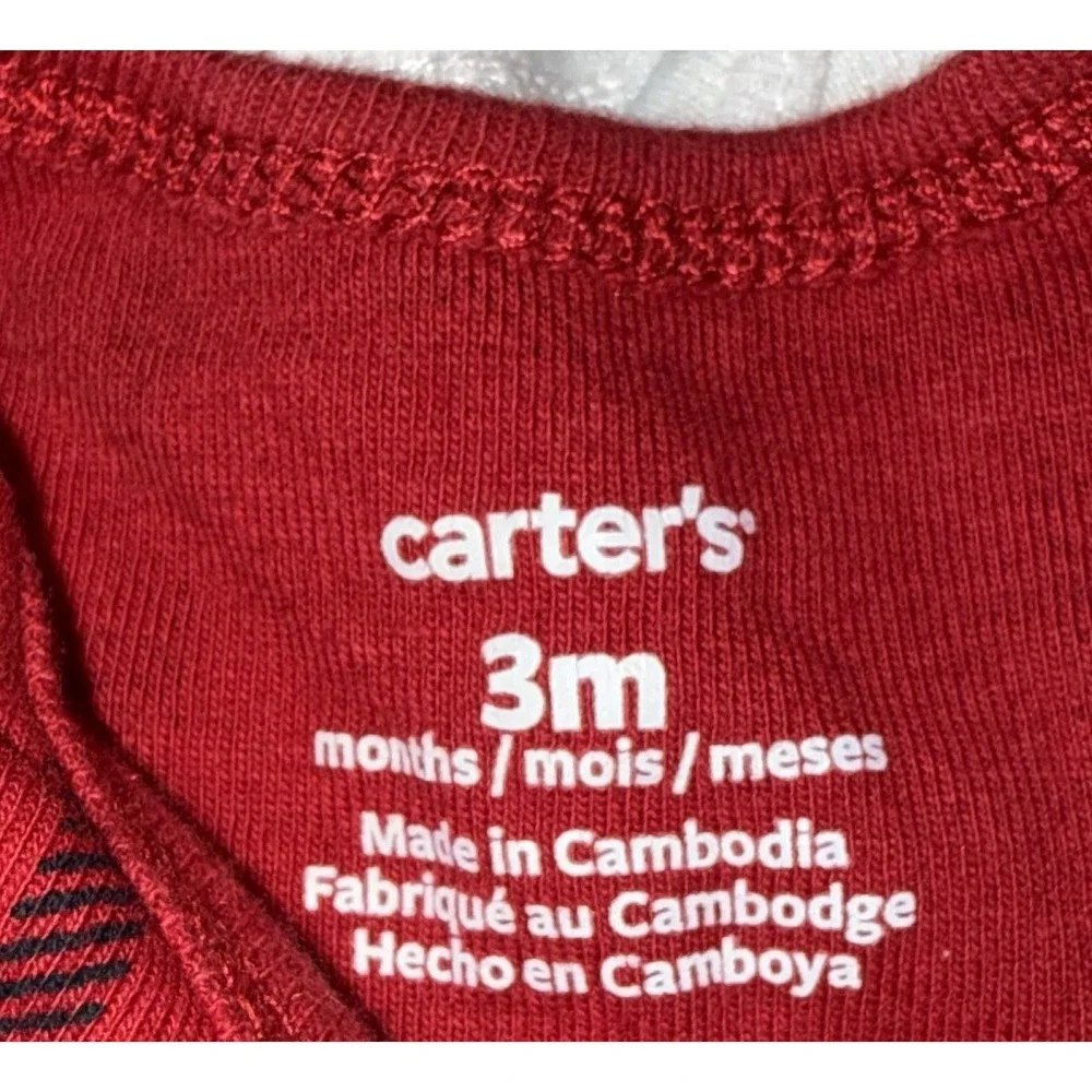 Lot Of 15 Carter's Oneees (5)NB & (8)3M Short Sleeve, (1)0-3 (1)3M Long